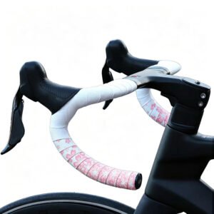 CFNEX Sakura PU+EVA Road Bike Handlebar Tape, Anti-Slip Shock Absorbing Drop Bar Wrap